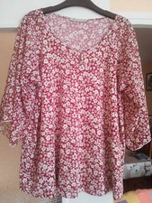 Tunique femme rouge, manches