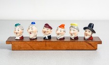 ⚜️ Lot 6 Bouchon Verseur Porcelaine Wagner & Apel Cigarette Sculpture Bouteille