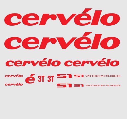 Cervélo bicycle decals - cervélo, s1