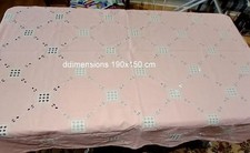 grande nappe Lin Rose Saumon