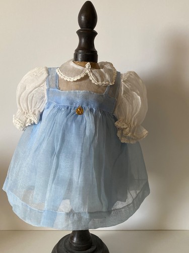 Ancienne robe bleue - ancienne, organdi
