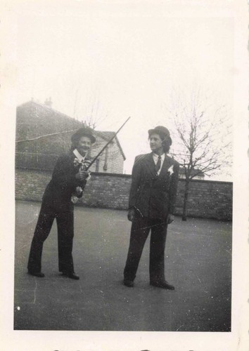 Ancienne photographie duo - photographie,