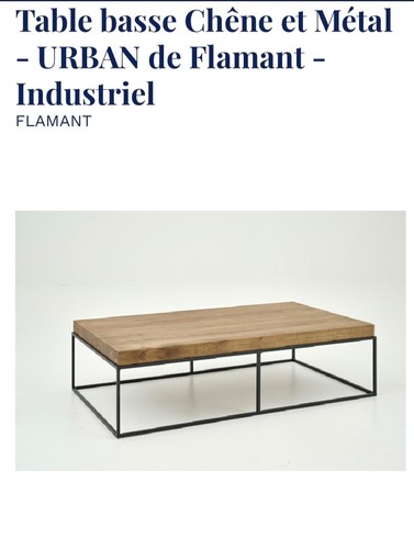 Table basse bois metal - bois,