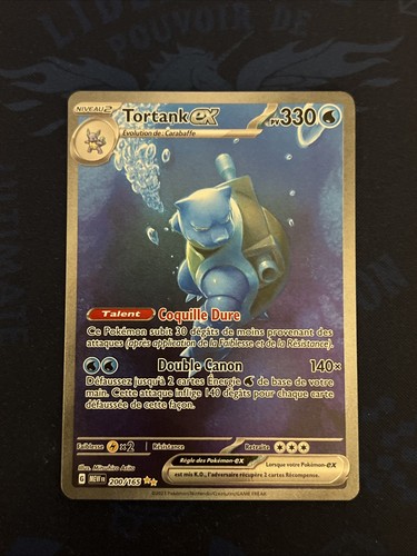 Carte pokémon tortank - carte, ex