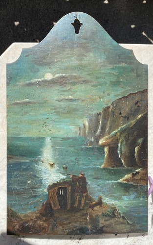 Huile sur panneau bois - huile, de