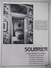 ADVERTISING COVER FURNITURE DECORATION OLD MODERN BRANCH IN BURGUNDY
