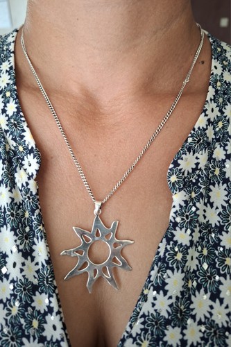 Collier chaîne pendentif - pendentif, en