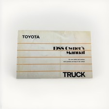 Toyota Pick-up Truck 1988 OEM Owner's Manual Hand-Book Service Repair User Guide