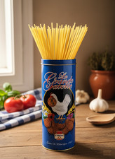 Vintage Metal Spaghetti Box, Italian Kitchen Decor