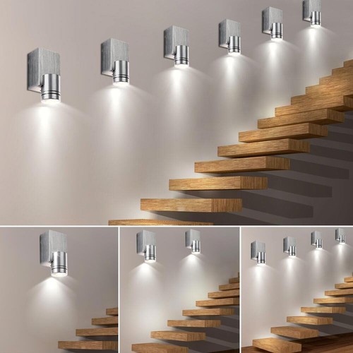6x led mur - 2x-,