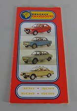 Brochure / brochure accessories Peugeot 104 / 304 / 504 / 604 stand 01/1978