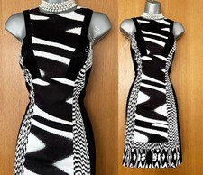 Karen Millen UK 10 Noir Blanc