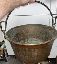 Large Antique Copper Cauldron