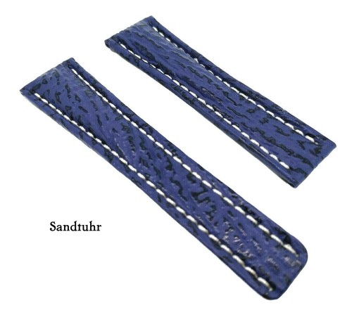 Bracelet montre 22mm bleu - bracelet,