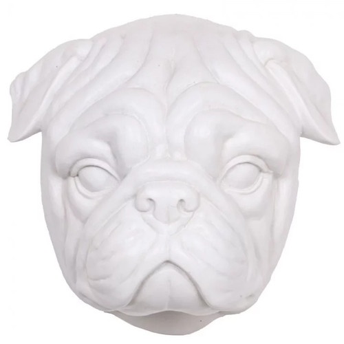 Statue tête chien - tête, de