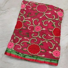 Exotique Indien Mariée Phulkari Mariage Dupatta Broderie Écharpe Voile Étole ...