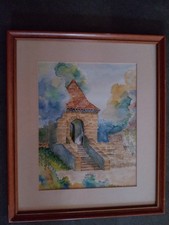 Tableau aquarelle  encadrement