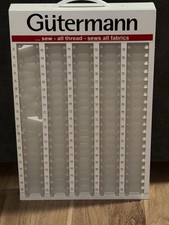 Vintage Gutermann Sewing Thread Spool White Display Rack Organizer 15 x 24"