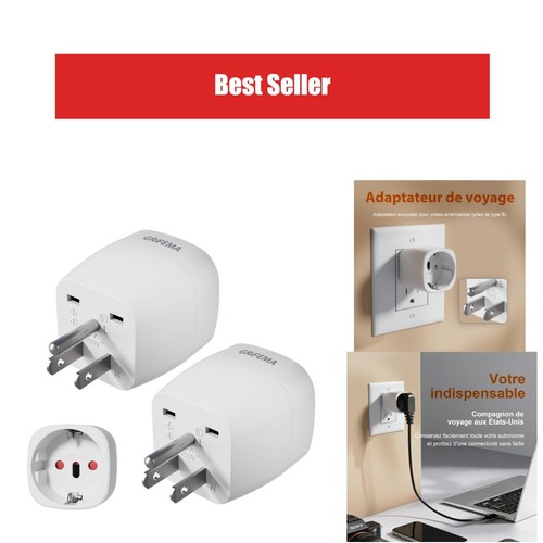 Grifema adaptateur prise usa - grifema,