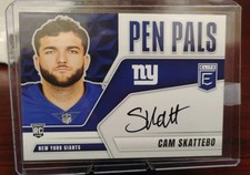 2025 Panini Donruss Elite Pen Pals Cam Skattebo #PP-CAM Rookie Auto RC Chaser