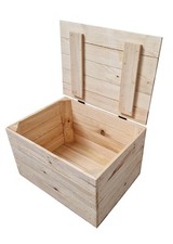 Caisses en Bois Avec Couvercle, Coffre en Bois Pour le Stockage, 39x29x25 cm