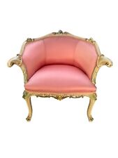 Fauteuil de style baroque vénitien années 70 modèle à puits