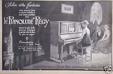 PRESS ADVERTISEMENT 1919 LE PIANOLUDE RÉGY ACCORDING TO YOUR FANTASY - ADVERTISING