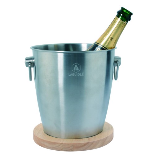 Seau champagne avec socle - avec,
