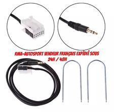 Cable auxiliaire MP3  auto radio RD4  Peugeot Citroen 207 307 407 607 807