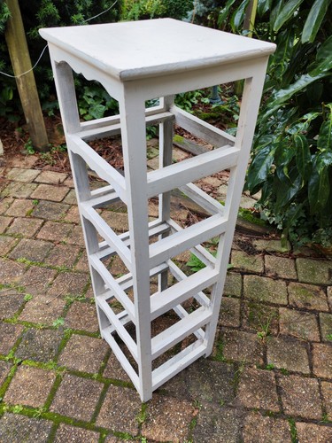 Etagère tour blanche bois - etagère,