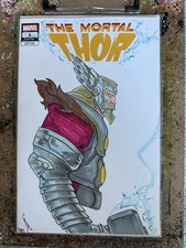 THE IMMORTAL THOR #1 Blank Sketch Variant Cover / Thor Sketch Cover Copic Posca