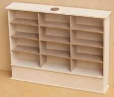 Paquet Plat MDF en Bois Triple Étagère Unité Tumdee 1:12 Échelle Poupées Meuble