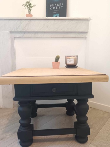Table basse vintage bois