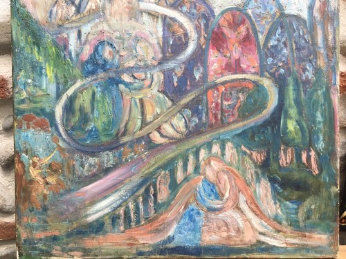 Très belle huile - huile, toile