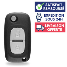 Boitier Télécommande Voiture Coque Plip Clé pour RENAULT Twingo 2｜Clio 3｜Modus