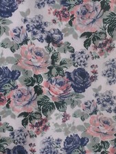 Double rideau bouquet fleurs