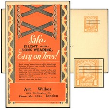 CANADA 1¢ SCROLL/PVT PRECAN/GOODYEAR TIRE CHAINS P86b