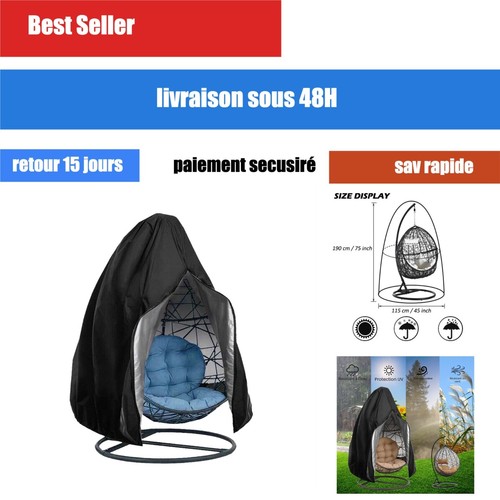 Housse chaise suspendue œuf