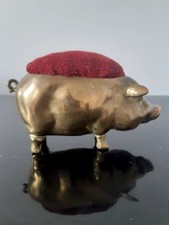 cochon porte epingle laiton