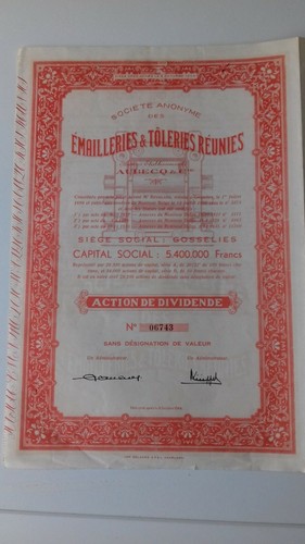 Action emailleries toleries - emailleries, et