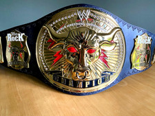 Brahma Bull The rock championship belt wrestling replica title 4mm zinc adult