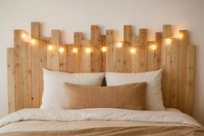 tête de lit moderne bois de palette 160cm