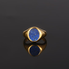 Homme Bague Bleu Lapis Lazuli