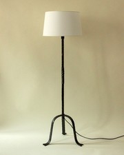 Lampadaire brutaliste en fer