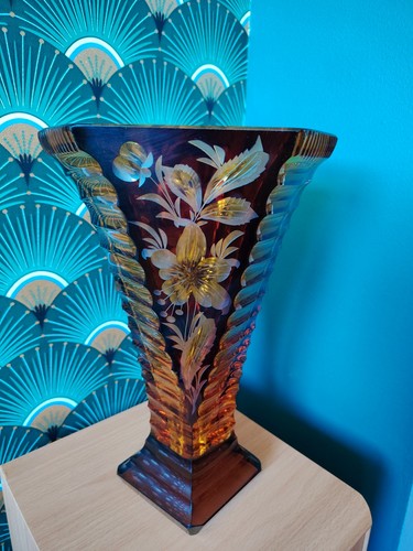 Vase art déco cristal - déco,