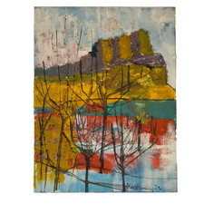 Ancien Tableau Huile sur Toile