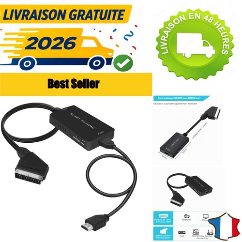 Adaptateur péritel vers - , hdmi