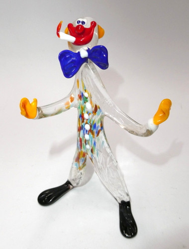 Figur murano mid century clown - figur, mid-century