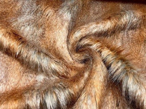 Tissu fourrure synthétique - tissu, en