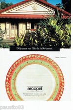 1992 Arcopal plate Vallauris Reunion Island